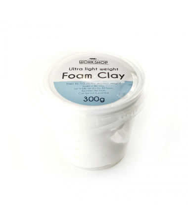 Ultra Light Weight Foam Clay White 300g